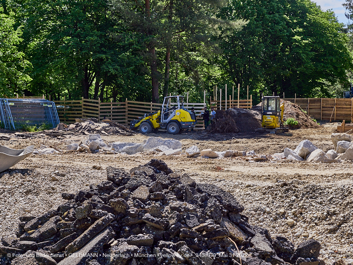 31.05.2022 - Baustelle am Haus für Kinder in Neuperlach